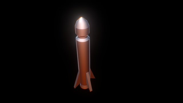 Seeker rocket from "LaserSmash!" 3D Model