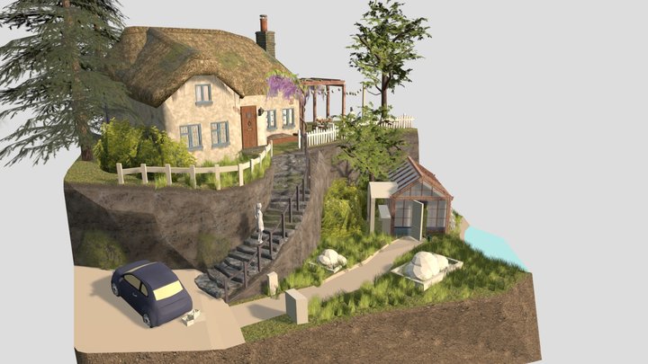Grandmas House Full Diorama WIP 2 3D Model
