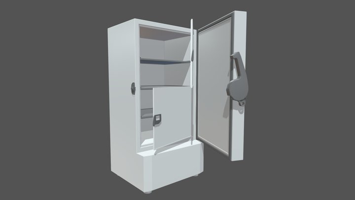 Lab Freezer 3D Model