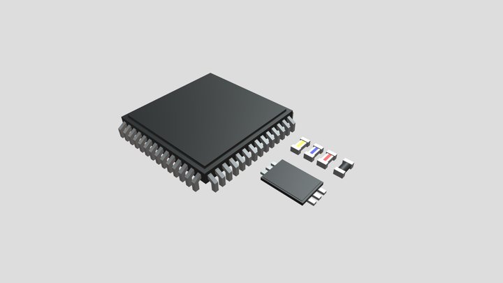 SMT Electrical Components Kit – Free 3D Model STL