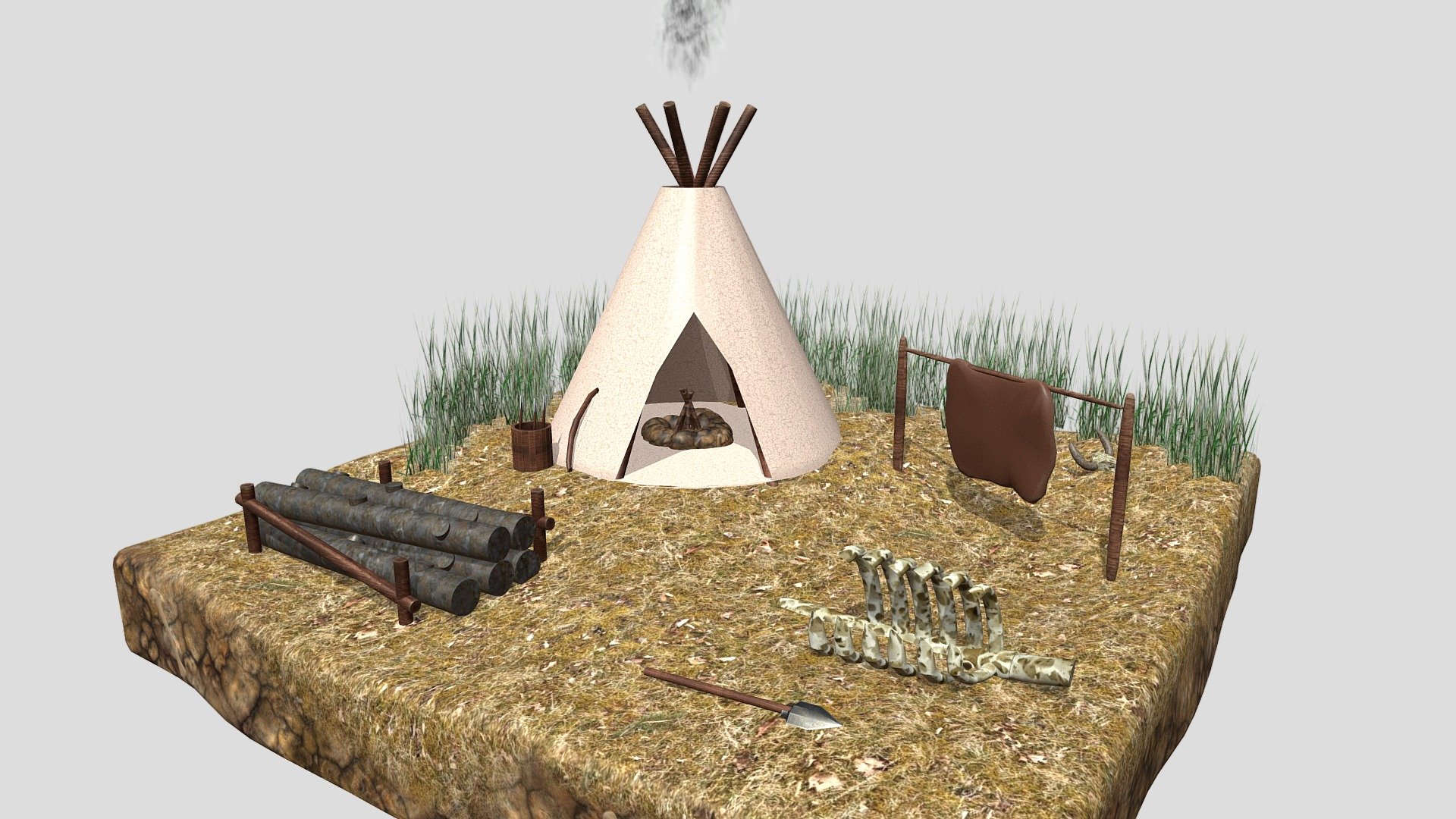 Native America Diorama - 3D model by Baylxs (@XI_Voiding) [05dc521] - Sketchfab