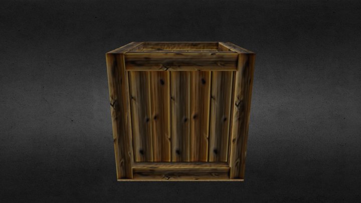 Wood Box 3D Model