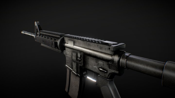 Fully Semi-Automatic AR 15 – Gratis 3D-model STL