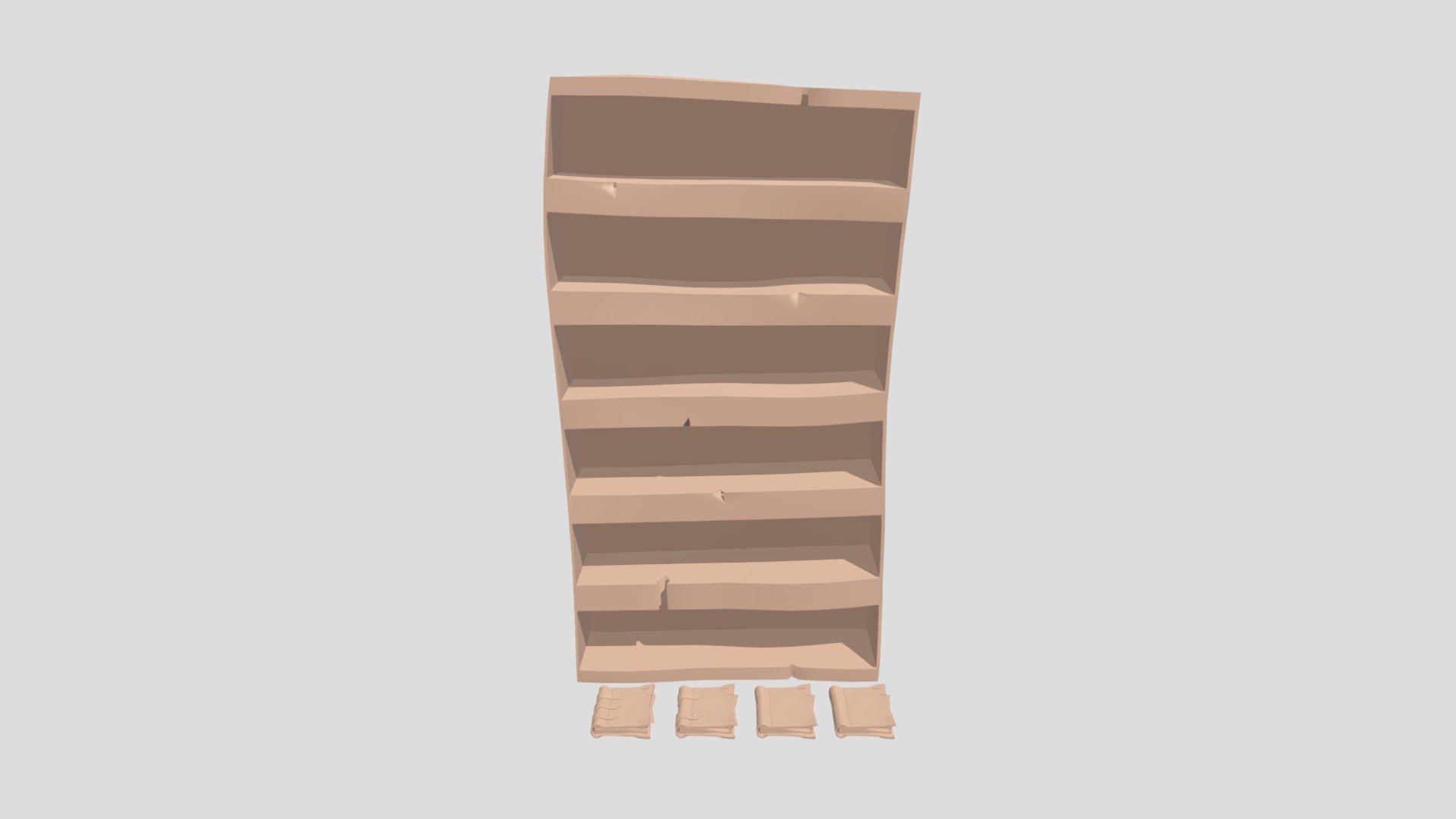 bookcase and books 3D model by DaferQ [05ddc82] Sketchfab