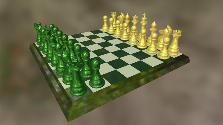 Ajedrez 3D Model