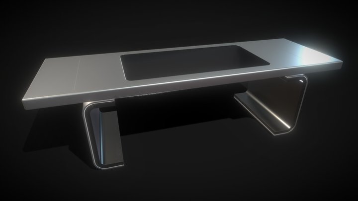Sci-Fi Table 3D Model