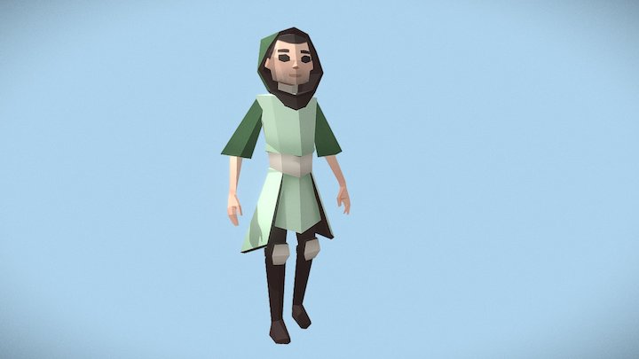 Archer male - Medieval Fantasy Challenge 3D Model