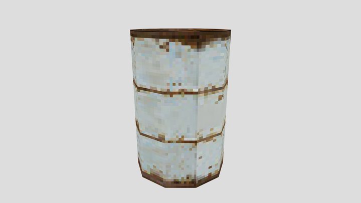 PS1-Style Oil Drum 3D Model