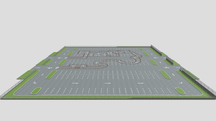 Parking Lot 3D Model