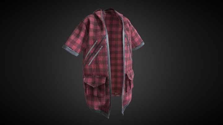 Flannel Coat 3D Model