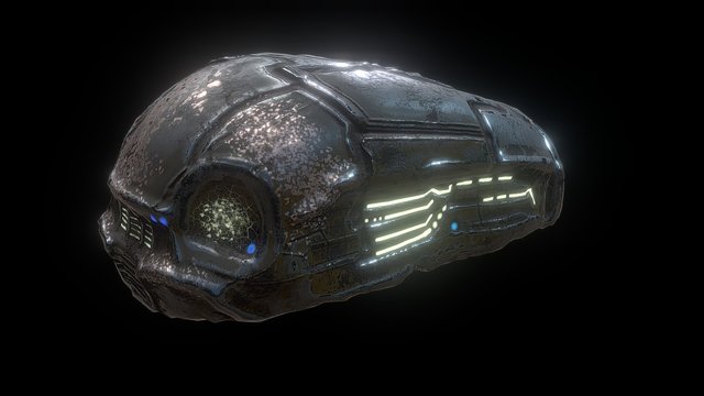 Space Car 3D Model