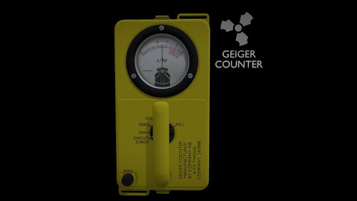 Civil Defense Geiger-Counter 3D Model