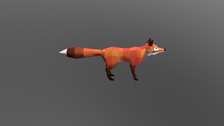 fox_lowpoly_v02 3D Model