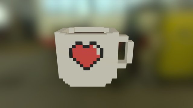 Heart Mug 3D Model