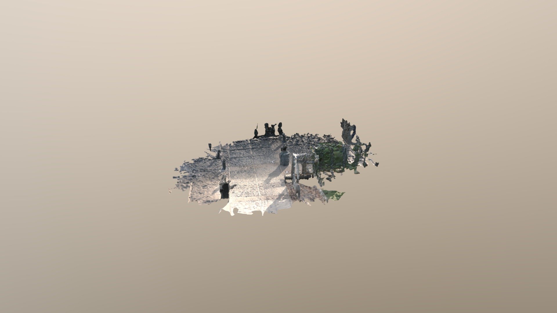 Statue Go Pro Test Simplified 3d Mesh