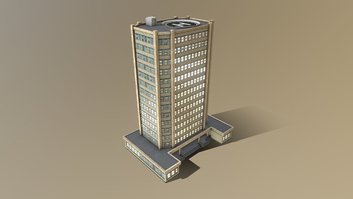 FBI Building Asset 3D Model