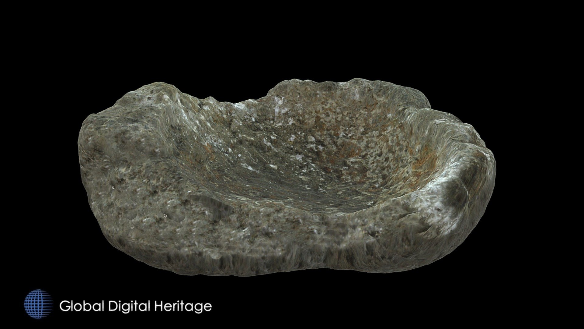 Stone Bowl or Lamp Fragment XCB-105-3361