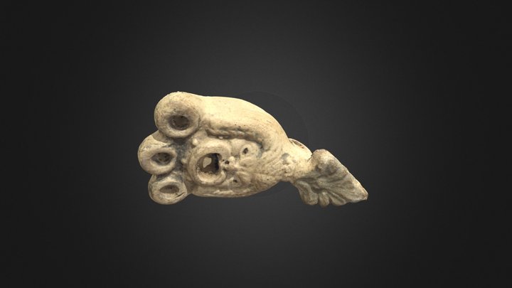 Lamp in the shape of a theatrical mask 3D Model