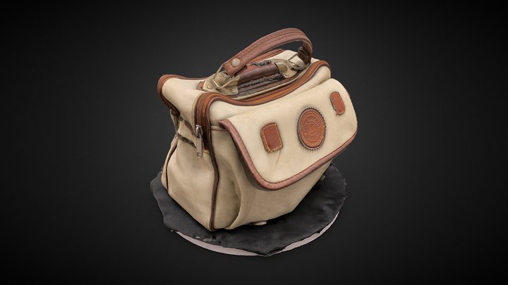 Old Tool Bag 3D Model
