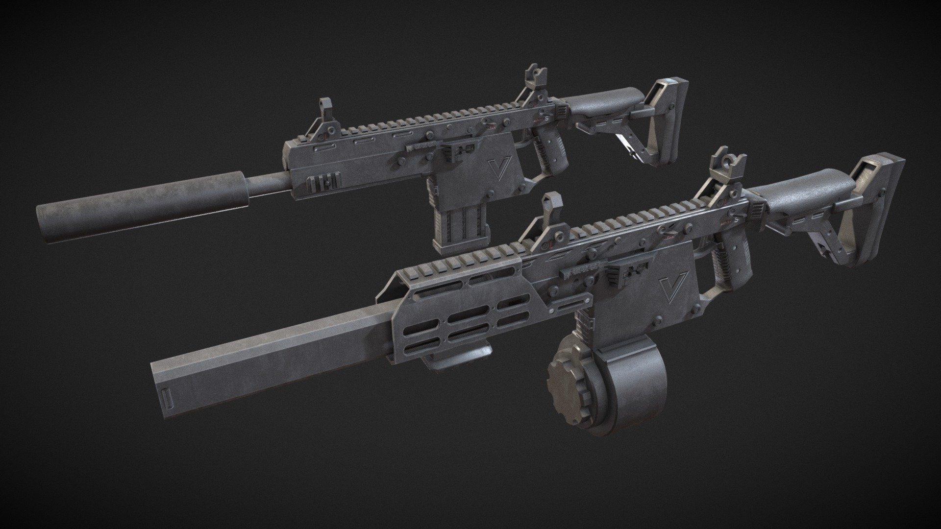 Kriss Vector Rifle - Buy Royalty Free 3D model by Outworld Studios ...