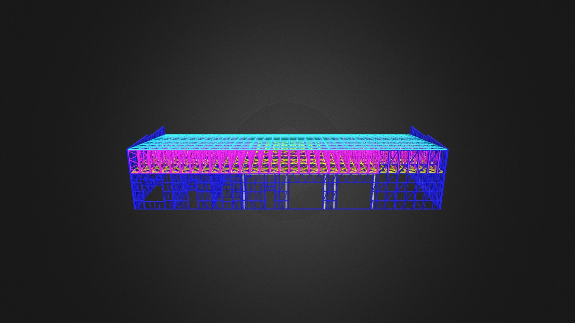 Ангар в г. Ростов-на -Дону 2 16_05 - 3D model by Frame Factory ...