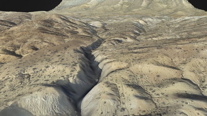 Geology Outcrop - Valley 3D Model