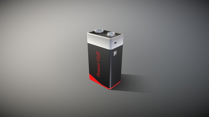 [CC0] Generic 9V Battery 3D Model