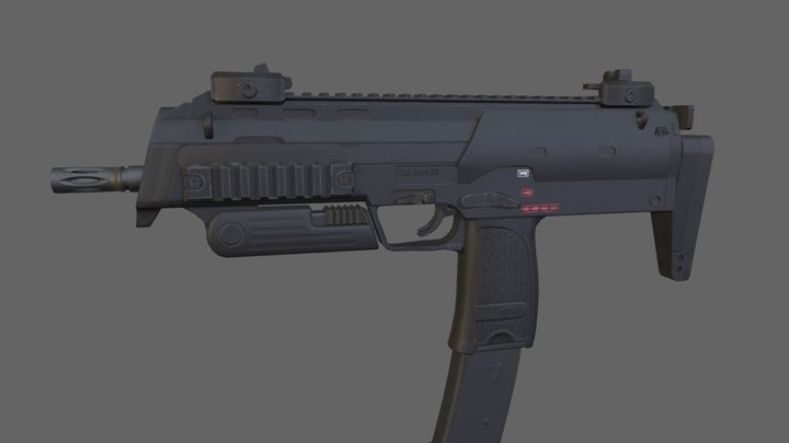 H&K MP7 3D Model