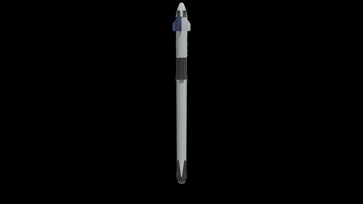 Falcon 9 SpaceX 3D Model