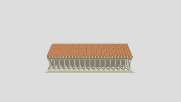 Greek Parthenon 3D Model