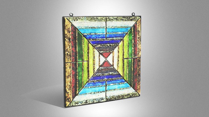 Abstract composition – ceramic relief (scan)