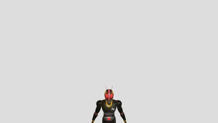 KamenRider Black 3D 3D Model