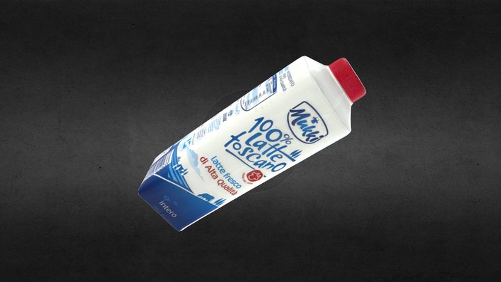 Milk Bottle Tetra pak Tetrapak 3D Model