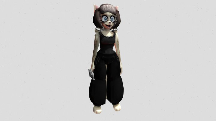 Psychopomp Furry 3D Model