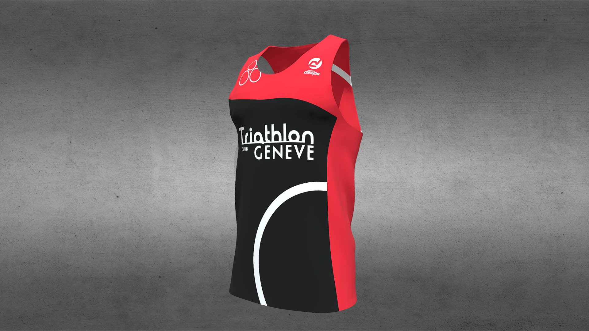 TRIATHLON CLUB GENEVE - Singlet - 3D model by deeps [05e8f8c] - Sketchfab