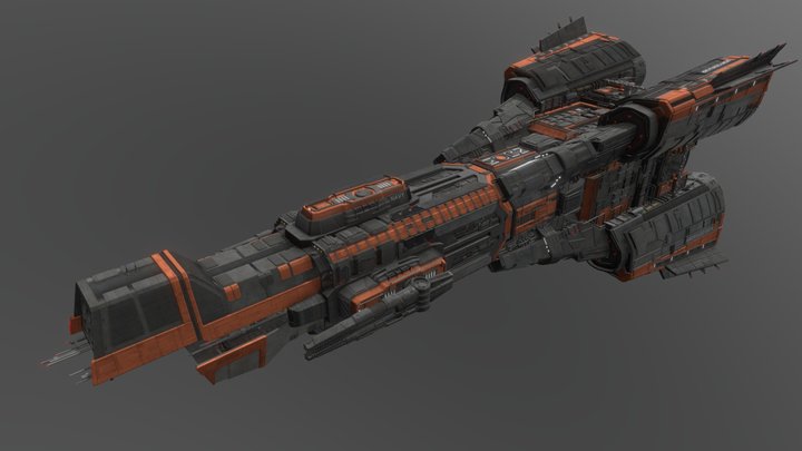MCRN Donnager (The Expanse) 3D Model