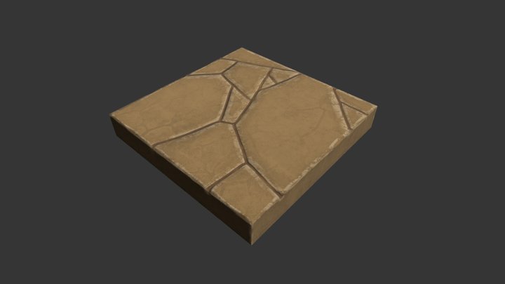 Stylized Tile Game Asset 3D Model