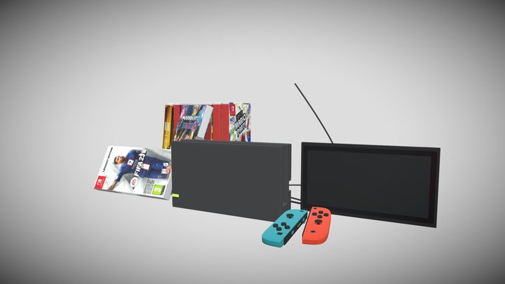 Set Nintendo Switch 3D Model