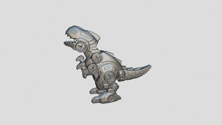 Dinosaur Trex Robot ready to 3d print 3D Model