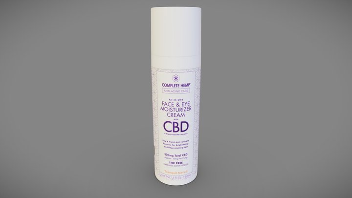 Face Eyes Moisturizer Cream 3D Model