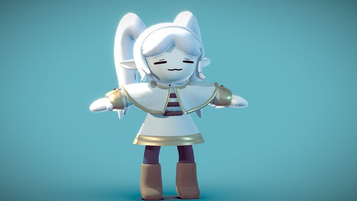 Frieren Plush 3D Model