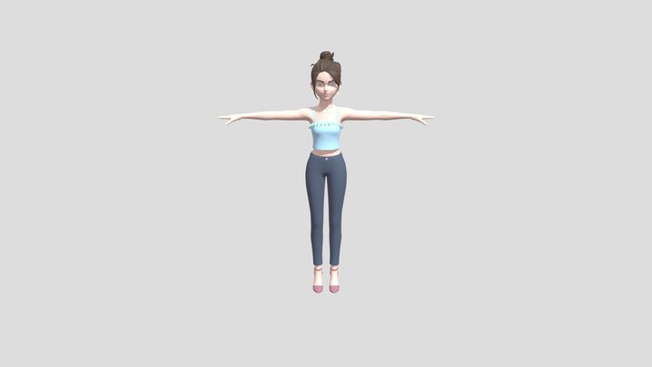 Neka_Geo - Rigg humain réaliste 3D Model