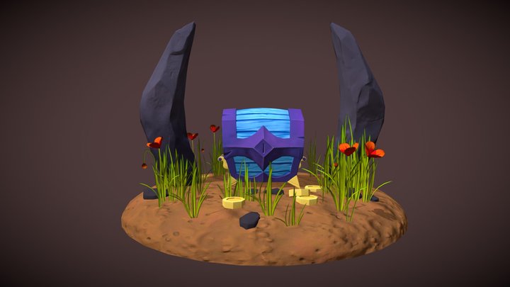 Treasure chest 3D Model