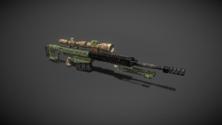 Sniper rifle 3D Model