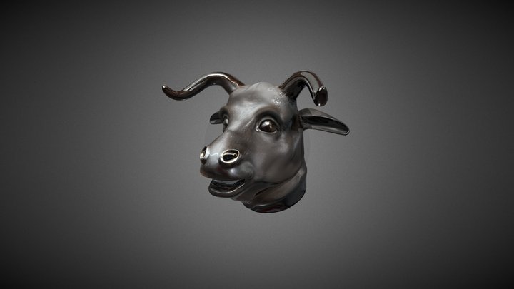Bronze Ox Head  (Old Summer Palace) 3D Model