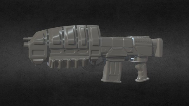 Assault Rifle Concept 3D Model