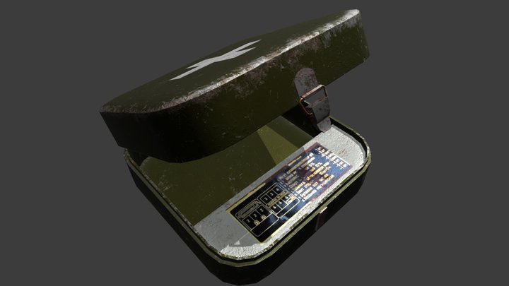 car first aid kit USSR (low-poly) 4k textures