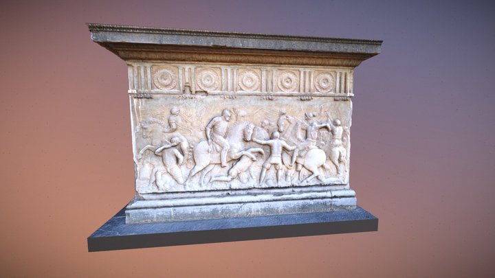 Relieve de Batalla, Palacio de Carlos V (s. XVI) 3D Model