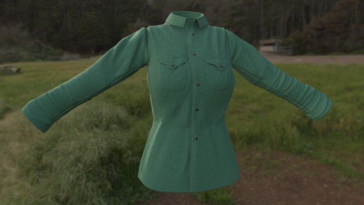 People's Liberation Army Jacket (Civil War) 3D Model
