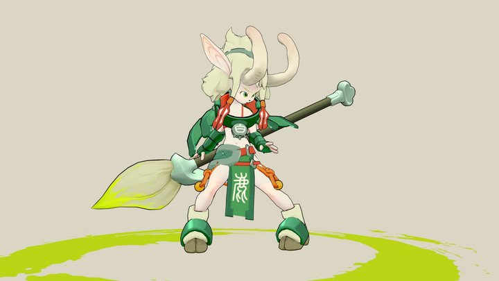 White Deer 3D Model